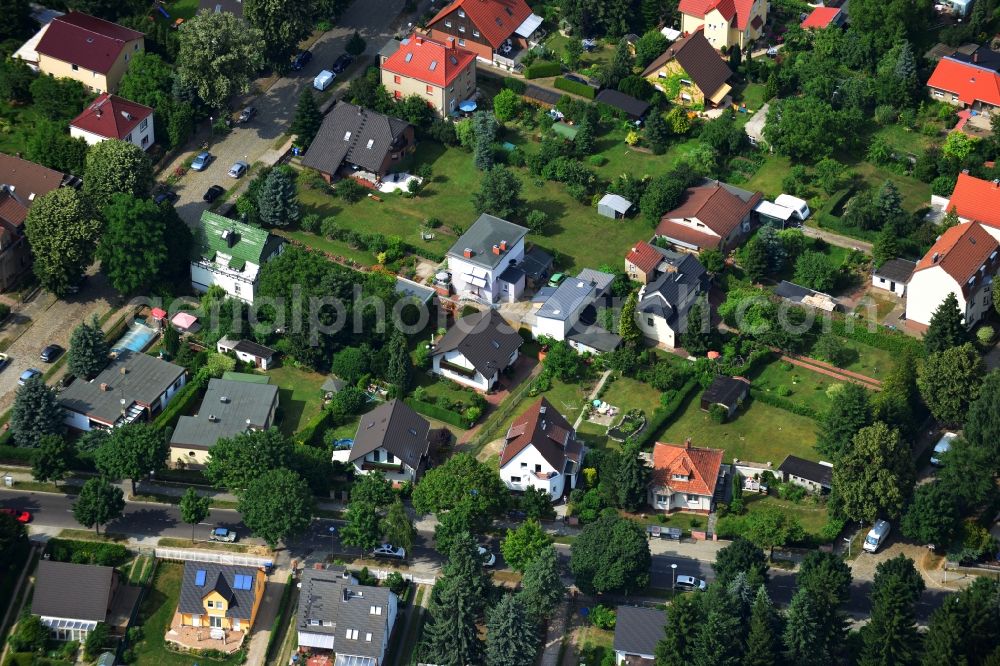 Aerial photograph Berlin Mahlsdorf - Single Family - Residential building in Berlin - Mahlsdorf