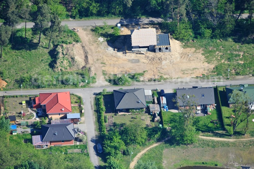 Werneuchen from the bird's eye view: View of the house - residential area in the Rose Ring 16356 Werneuchen