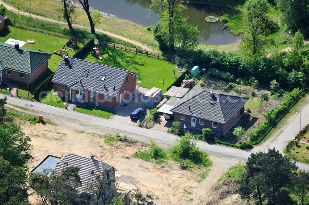 Aerial photograph Werneuchen - View of the house - residential area in the Rose Ring 16356 Werneuchen