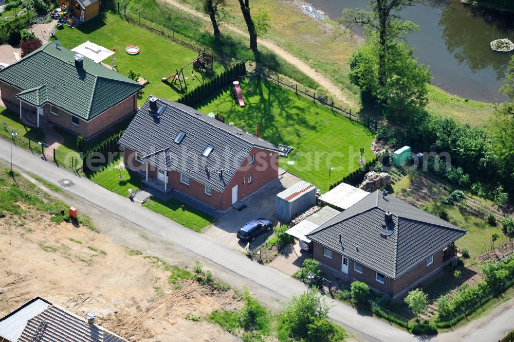 Werneuchen from the bird's eye view: View of the house - residential area in the Rose Ring 16356 Werneuchen