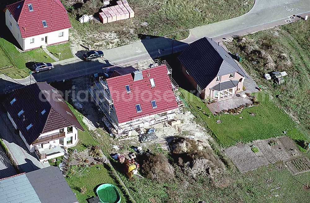 Aerial image Eberswalde-Lichterfelde / Brandenburg - 24.10.2003 Einfamilienhausneubausiedlung an der Messingwerkstraße im Stadtteil Lichterfelde von Eberswalde in Brandenburg