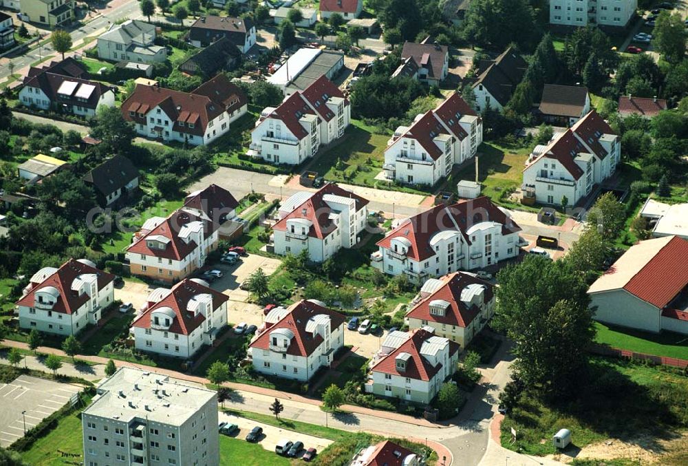 Aerial photograph Graal-Müritz - Wohnhäuser am Bauland Eselswiese der HAWO KG in Graal-Müritz. Kontakt: HAWO GmbH Planen u. Bauen & Co. Bauträger KG, Löwenzahnweg 3, 18181 Graal-Müritz, Phone: 038206-706 0, Fax: 038206-706 66, E-Mail: info@hawo-immobilien.com,