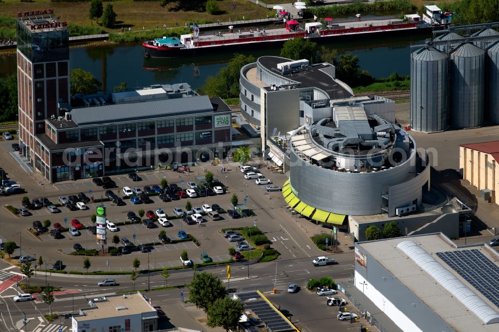 Aerial photograph Heilbronn - Building of the shopping center AKT-Am Kaiser`s Turm in Heilbronn in the state Baden-Wurttemberg, Germany