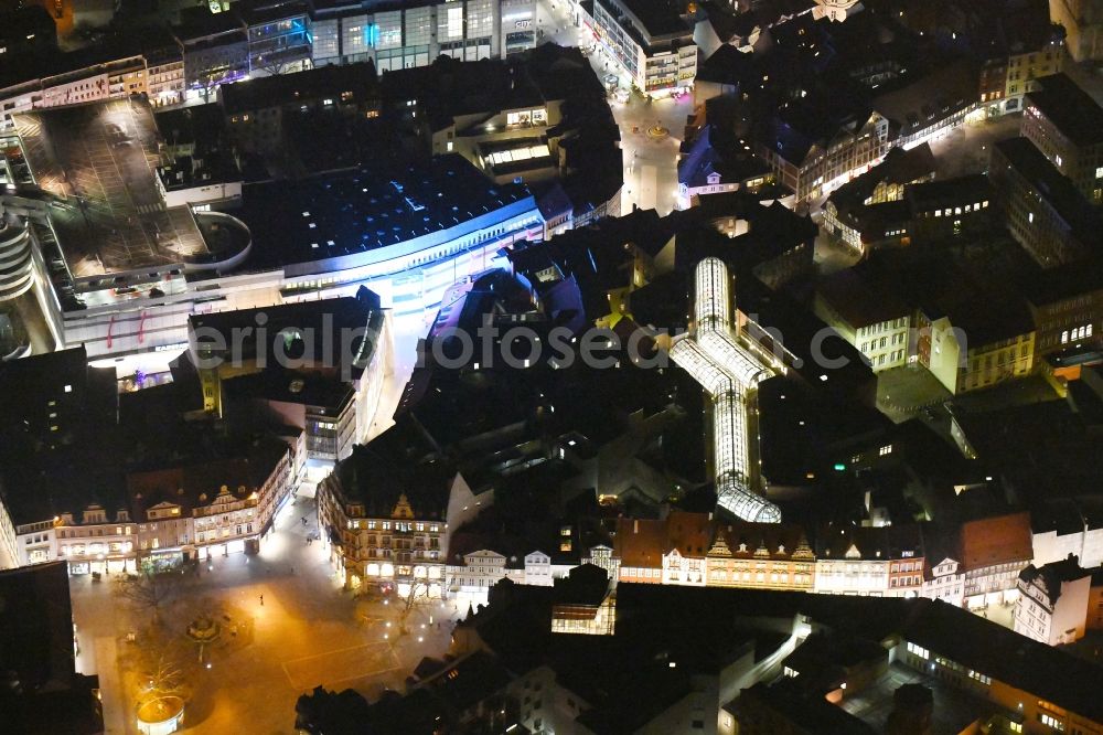 Aerial image Braunschweig - Building of the shopping center Burgpassage in Brunswick in the state Lower Saxony, Germany