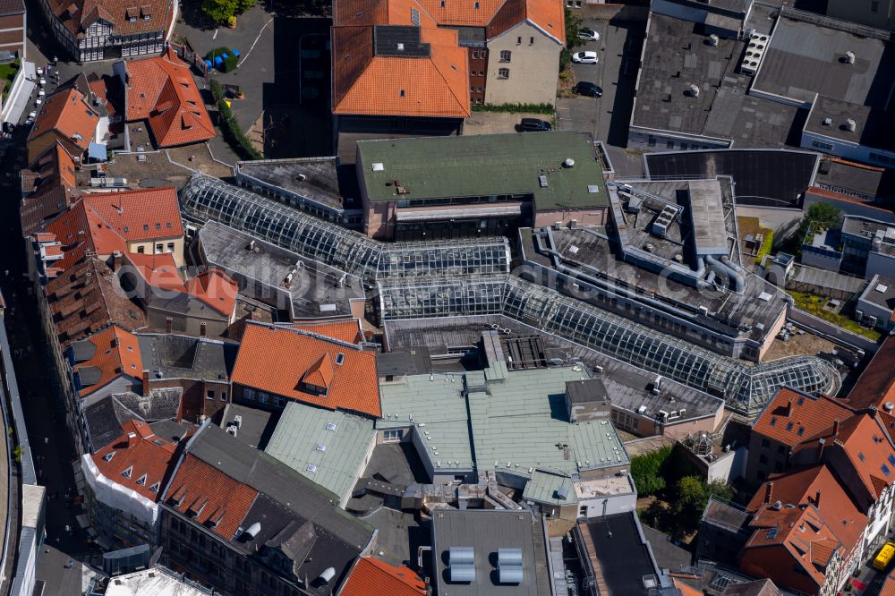 Aerial image Braunschweig - Building of the shopping center Burgpassage in Brunswick in the state Lower Saxony, Germany