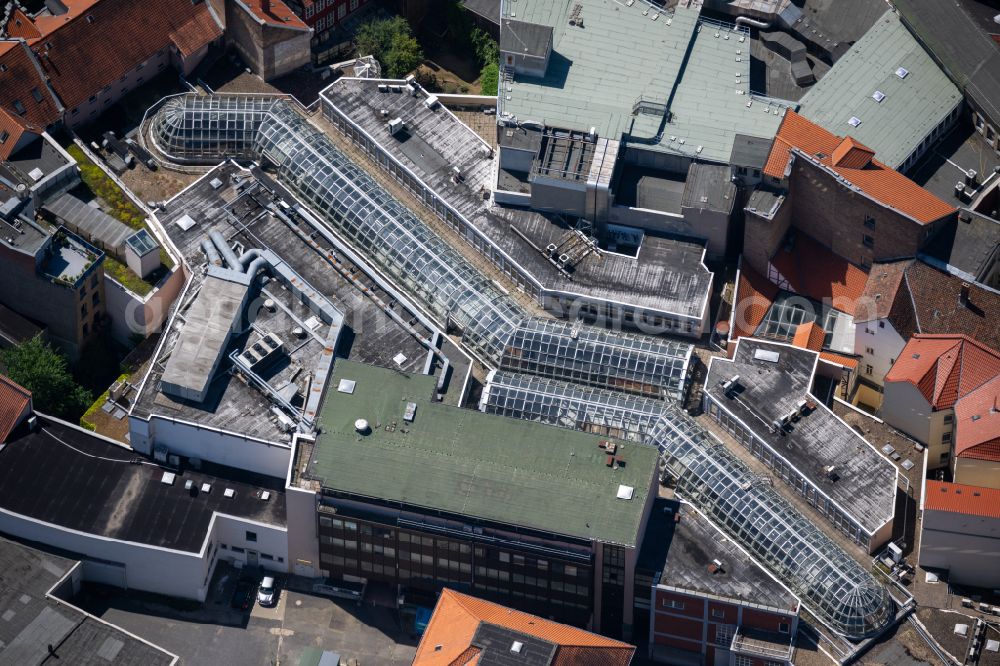 Aerial photograph Braunschweig - Building of the shopping center Burgpassage in Brunswick in the state Lower Saxony, Germany