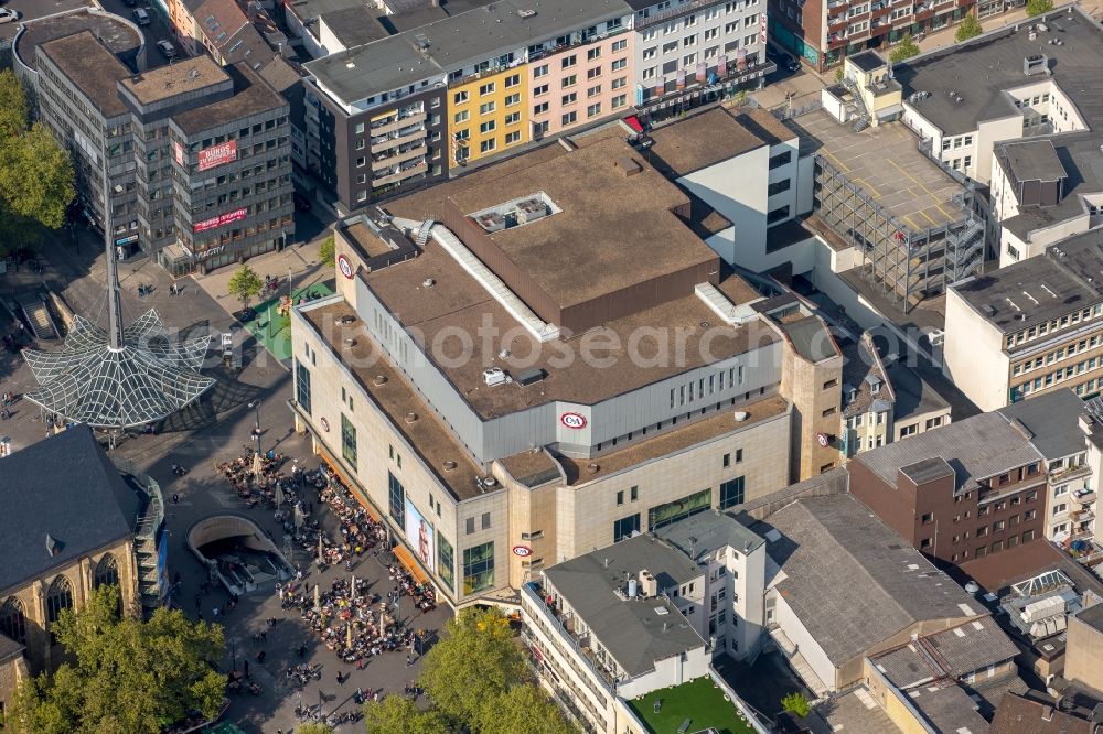 Aerial image Dortmund - Building of the shopping center C&A in Dortmund in the state North Rhine-Westphalia, Germany