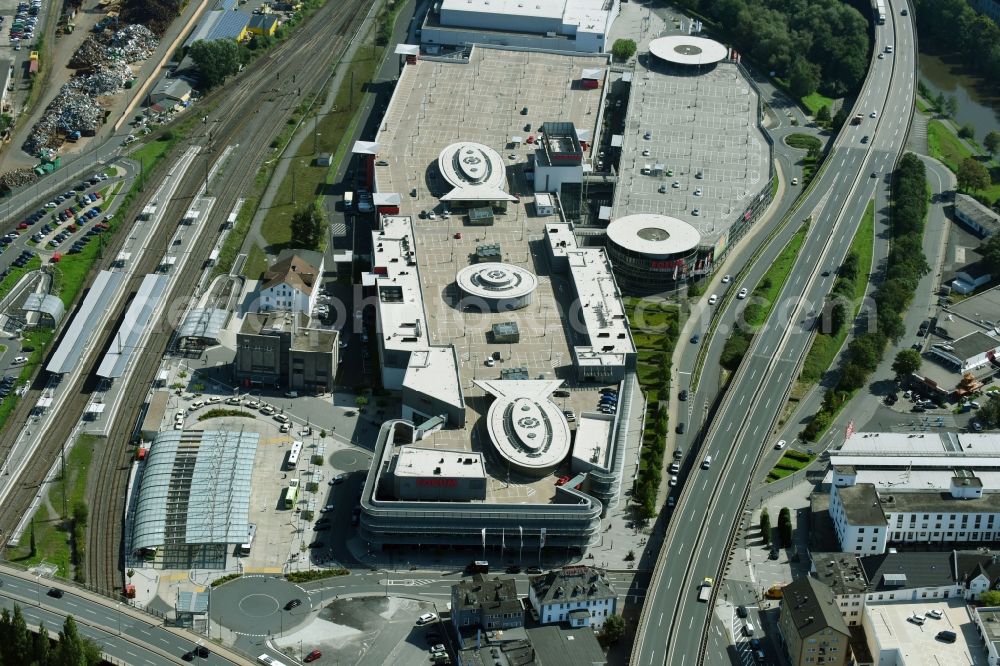 Wetzlar from the bird's eye view: Building of the shopping center Forum Wetzlar in Wetzlar in the state Hesse, Germany