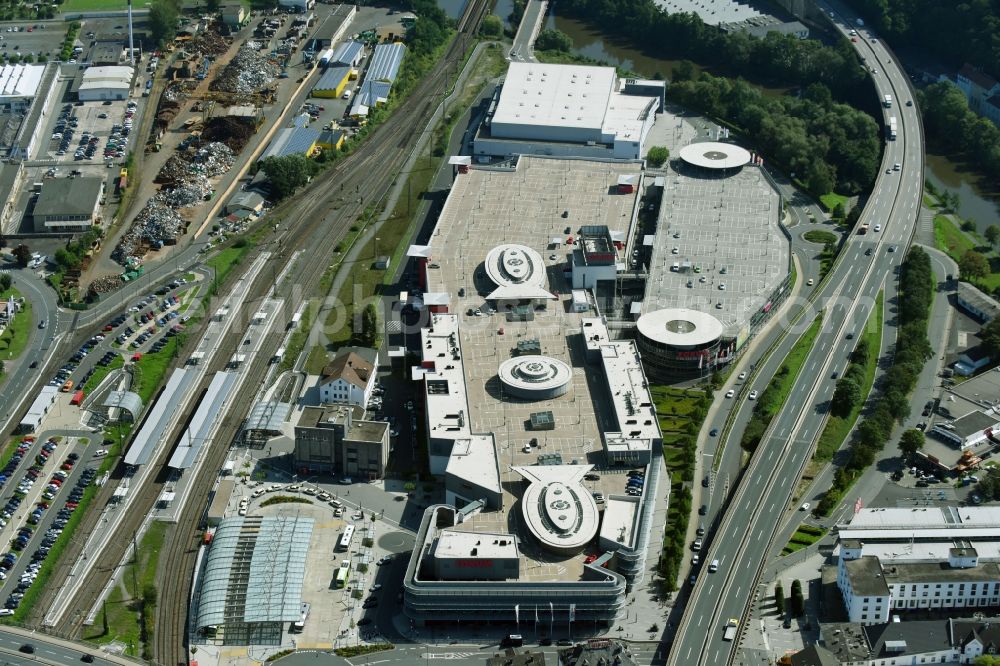 Aerial image Wetzlar - Building of the shopping center Forum Wetzlar in Wetzlar in the state Hesse, Germany