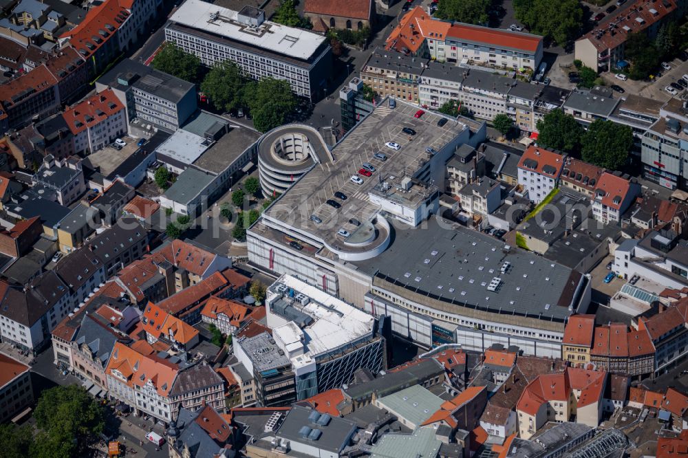 Aerial photograph Braunschweig - Building of the shopping center GALERIA Braunschweig in old town on Schuhstrasse in Brunswick in the state Lower Saxony, Germany