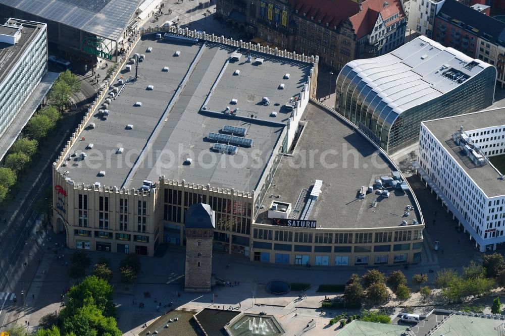 Aerial image Chemnitz - Building of the shopping center Galerie Roter Turm in Chemnitz in the state Saxony, Germany