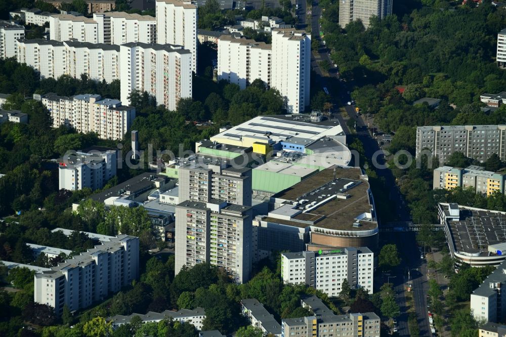 Berlin from above - Building of the shopping center Gropius Passagen in the district Buckow in Berlin, Germany