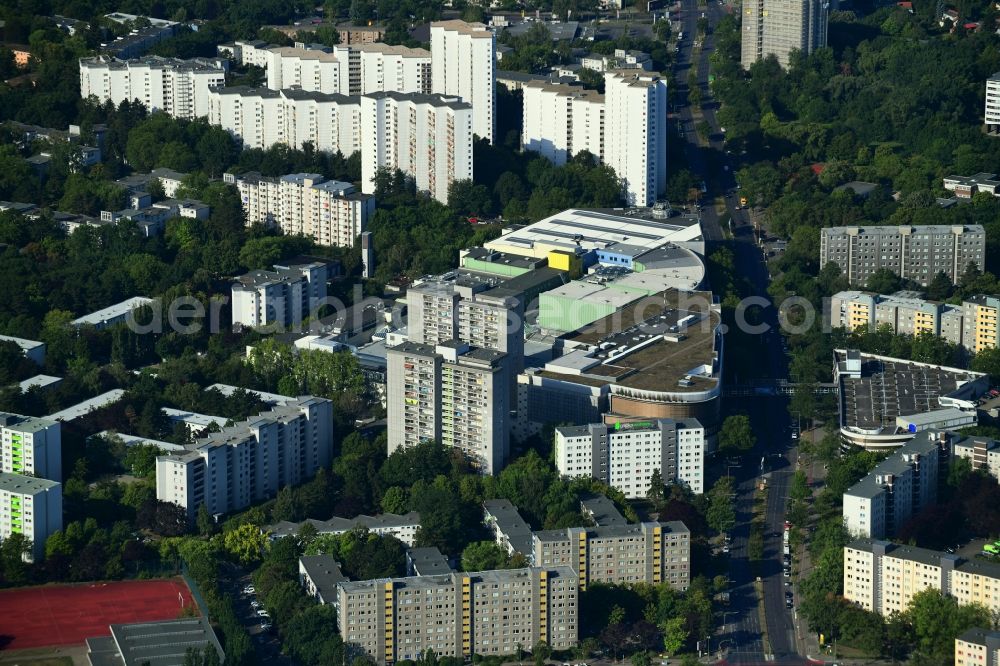 Berlin from the bird's eye view: Building of the shopping center Gropius Passagen in the district Buckow in Berlin, Germany