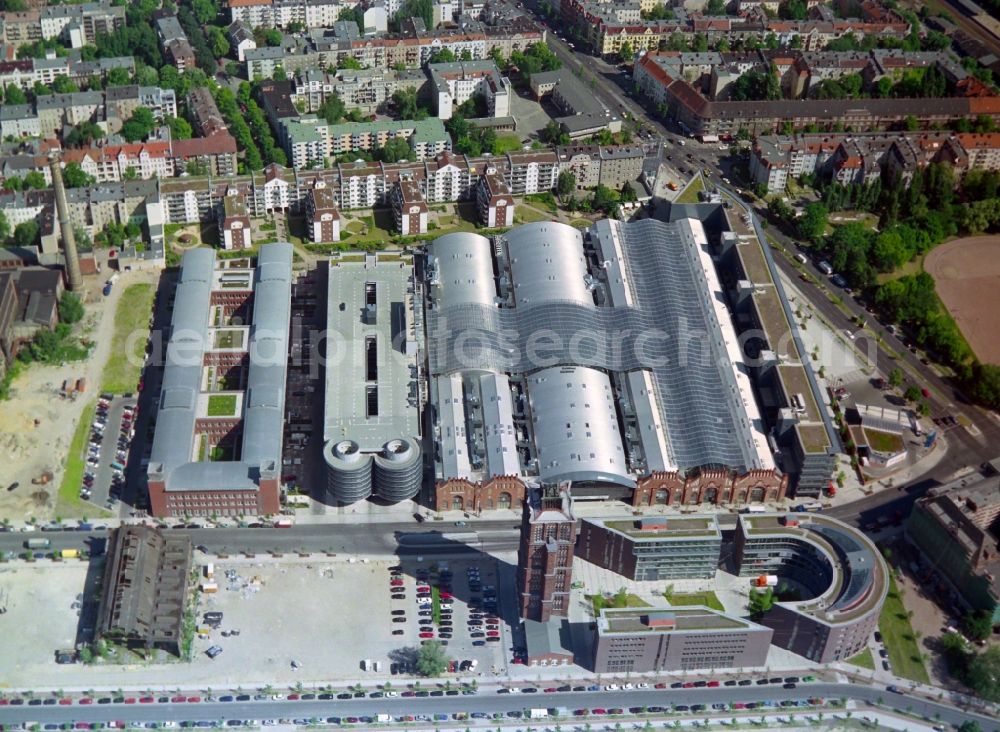 Aerial photograph Berlin - Building of the shopping center Hallen on Borsigturm in the district Reinickendorf in Berlin, Germany