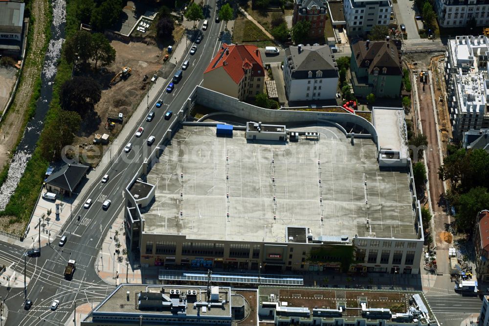 Aerial photograph Dresden - Building of the shopping center Loebtau Passage on Kesselsdorfer Strasse in the district Loebtau in Dresden in the state Saxony, Germany