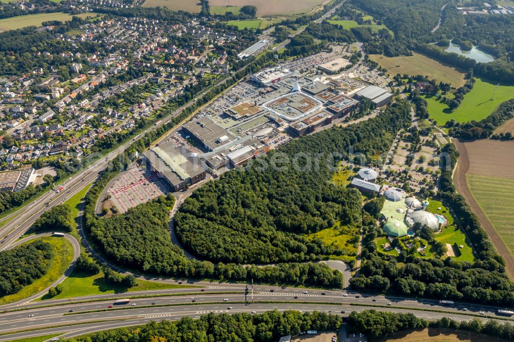 Bochum from above - Building of the shopping center Ruhr Park in the district Harpen in Bochum at Ruhrgebiet in the state North Rhine-Westphalia, Germany