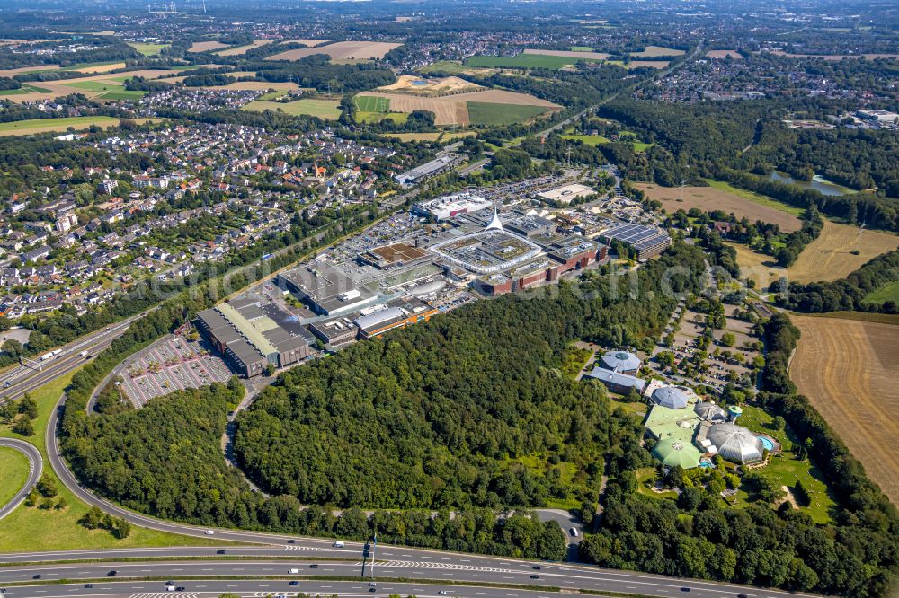 Aerial photograph Bochum - Building of the shopping center Ruhr Park in the district Harpen in Bochum at Ruhrgebiet in the state North Rhine-Westphalia, Germany