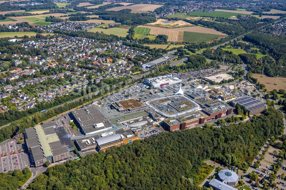 Bochum from above - Building of the shopping center Ruhr Park in the district Harpen in Bochum at Ruhrgebiet in the state North Rhine-Westphalia, Germany