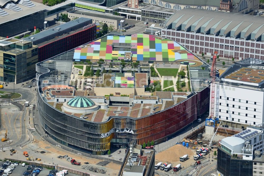 Aerial photograph Frankfurt am Main - Building of the shopping center Skyline Plaza on Europa - Allee in the district Gallus in Frankfurt in the state Hesse, Germany