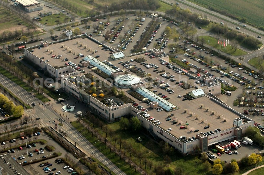 Aerial image Erfurt - Shopping Center Thueringen-Park in Erfurt in Thuringia