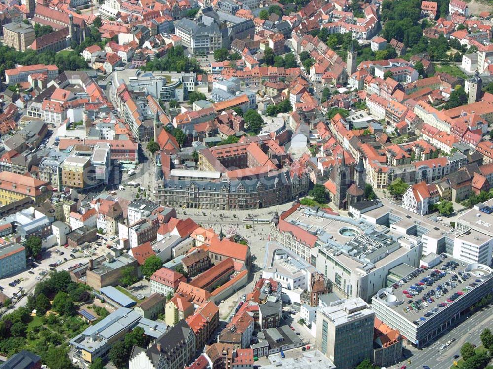 Erfurt / Thüringen from the bird's eye view: Einkaufsgalerie Anger 1 in Erfurt - ein Projekt der ECE Projektmanagement GmbH Hamburg. Einkaufsgalerie Anger 1 Erfurt Anger 1-3 99084 Erfurt Tel.: 0361 / 601 32 0 Fax: 0361 / 601 32 22