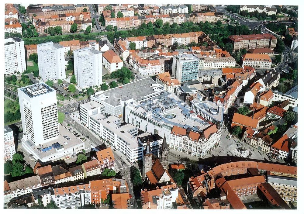 Erfurt from the bird's eye view: Einkaufsgalerie Anger 1 in Erfurt - ein Projekt der ECE Projektmanagement GmbH Hamburg.