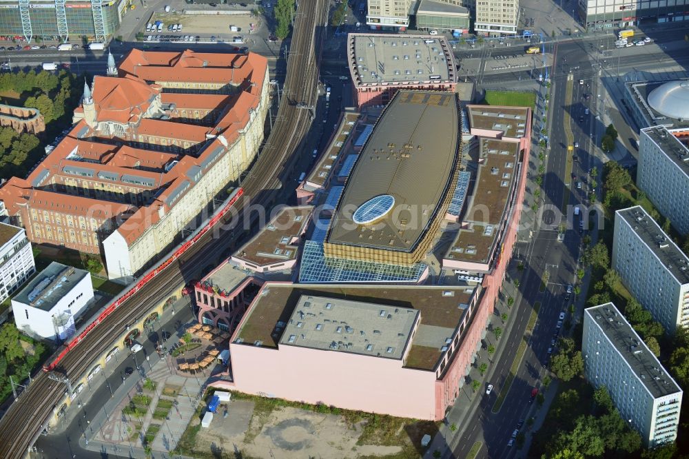 Berlin from above - View to the shopping center Alexa in Berlin-Mitte