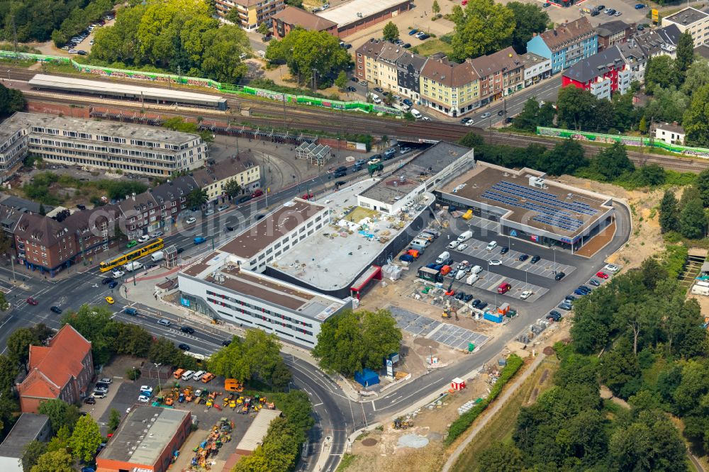 Essen from above - New construction of the building complex of the shopping center Altenessen-Sued-Karree on Altenessener Strasse - Lierfeldstrasse in Essen in the state North Rhine-Westphalia, Germany