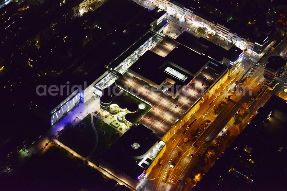 Aerial photograph Berlin - Night image with a view to shopping center Boulevard Berlin in Berlin destrict steglitz