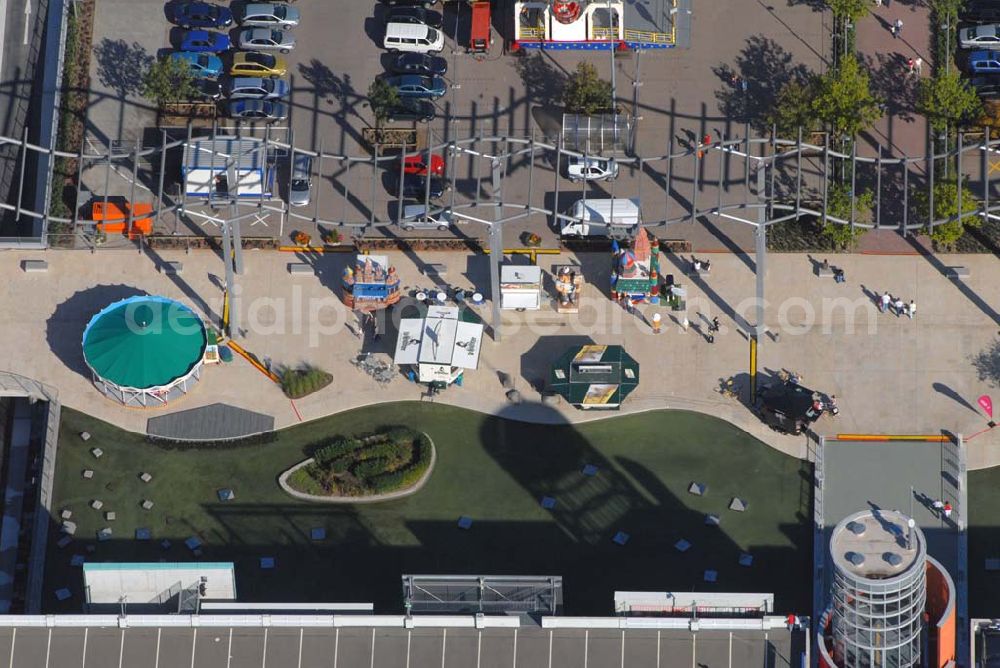 Aerial image Günthersdorf - Blick auf das neu eröffnete Einkaufszentrum der ECE nova eventis.nova eventis Center-Management,ECE Projektmanagement,Am Einkaufszentrum, 06254 Günthersdorf,