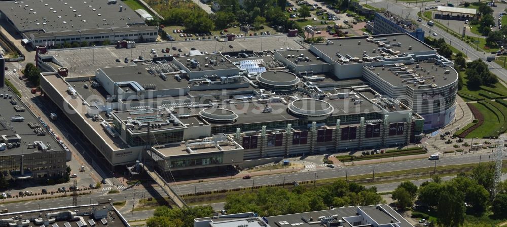 Warschau Mokotow from the bird's eye view: Shopping center Galeria Mokotov at the ul Wo?oska in Warsaw in Poland