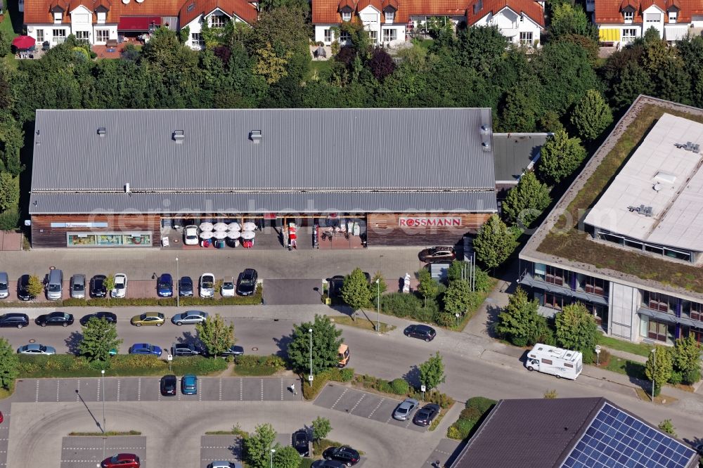 Aerial image Neuried - Industrial estate and company settlement at Hainbuchenring in Neuried in the state Bavaria