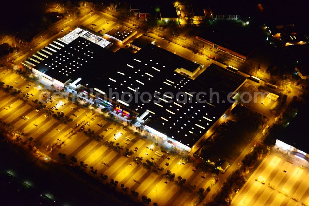 Aerial photograph Rangsdorf - Shopping center and commercial area on the South Ring Center in Rangsdorf in Brandenburg