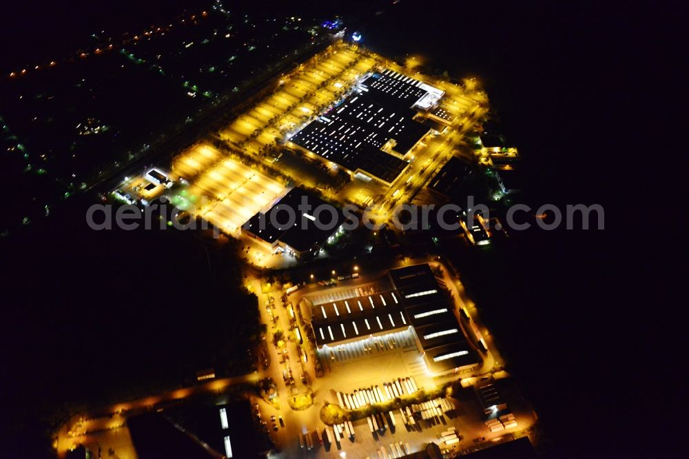 Aerial photograph Rangsdorf - Shopping center and commercial area on the South Ring Center in Rangsdorf in Brandenburg