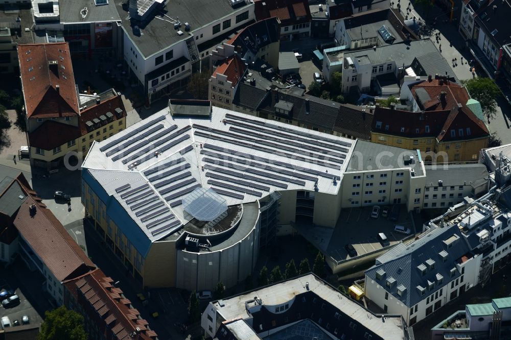 Aerial image Osnabrück - View on a shopping center in Osnabrueck in the state Lower Saxony. The Shopping center ist located in the in the Herrenteichstrasse