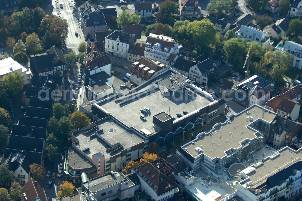 Aerial photograph Unna - Einkaufszentrum an der Hertingerstrasse 17 in 59423 Unna - ein Projekt der Unternehmensgruppe Markus Gerold an der Vaerstbrücke 1 in 59425 Unna.