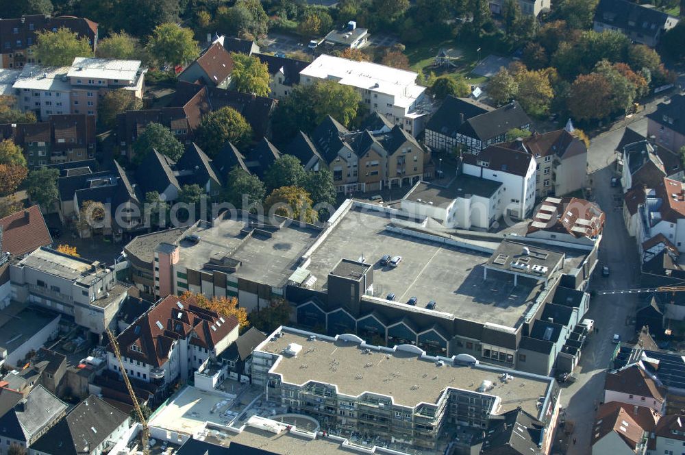 Aerial photograph Unna - Einkaufszentrum an der Hertingerstrasse 17 in 59423 Unna - ein Projekt der Unternehmensgruppe Markus Gerold an der Vaerstbrücke 1 in 59425 Unna.