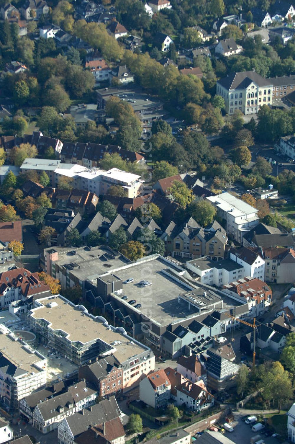 Aerial image Unna - Einkaufszentrum an der Hertingerstrasse 17 in 59423 Unna - ein Projekt der Unternehmensgruppe Markus Gerold an der Vaerstbrücke 1 in 59425 Unna.