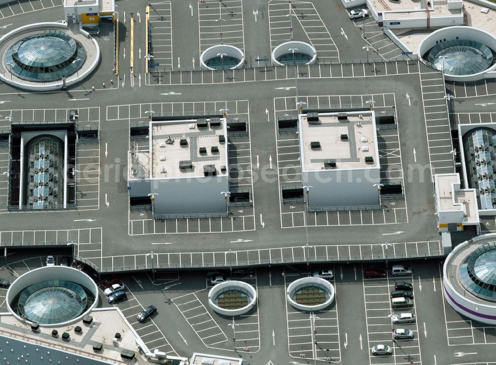 Aerial image Essen - Limbeckerplatz shopping center in Essen. The Essen-based shopping center is a project of the ECE Project Management GmbH & Co. KG