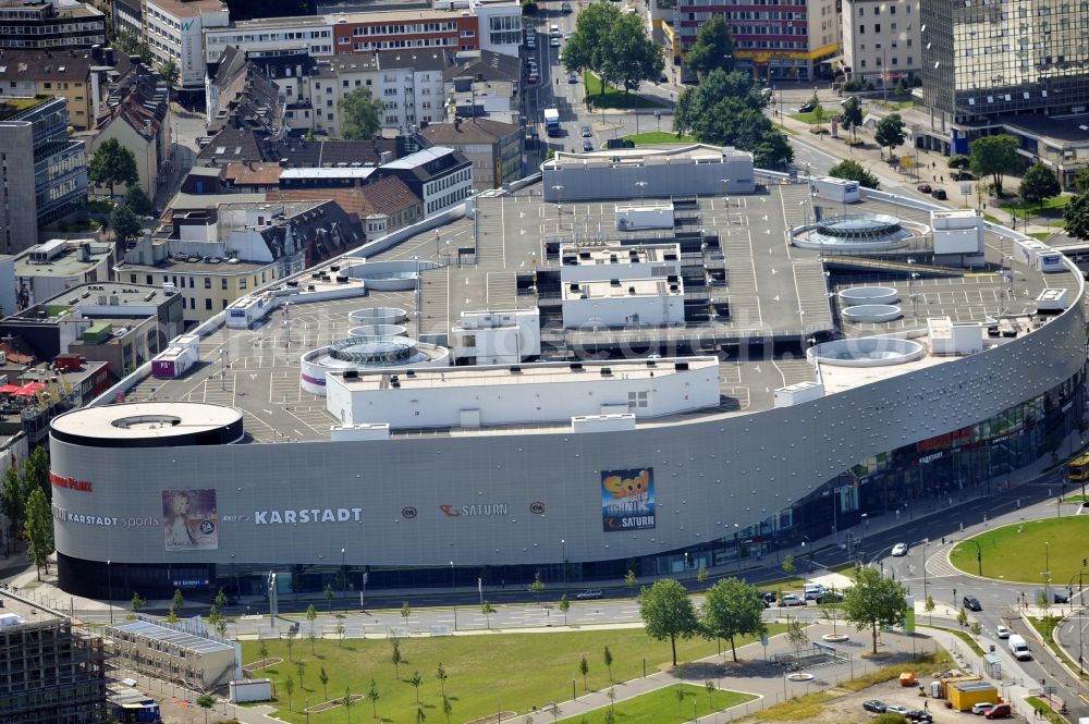 Aerial photograph Essen - Limbeckerplatz shopping center in Essen. The Essen-based shopping center is a project of the ECE Project Management GmbH & Co. KG