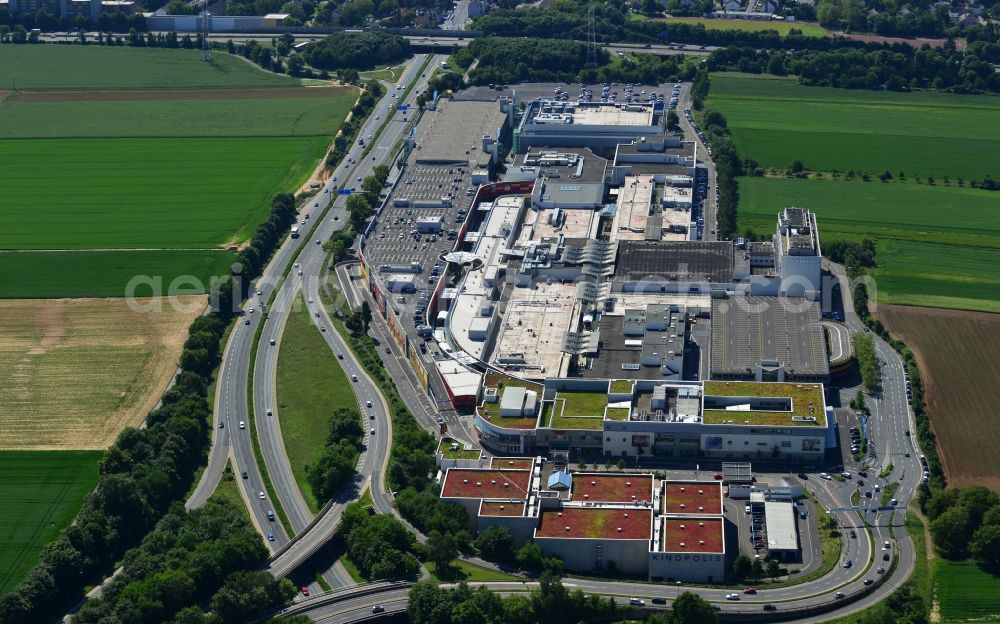 Sulzbach from above - Shopping center MTZ Main-Taunus - Center in Sulzbach / Hesse