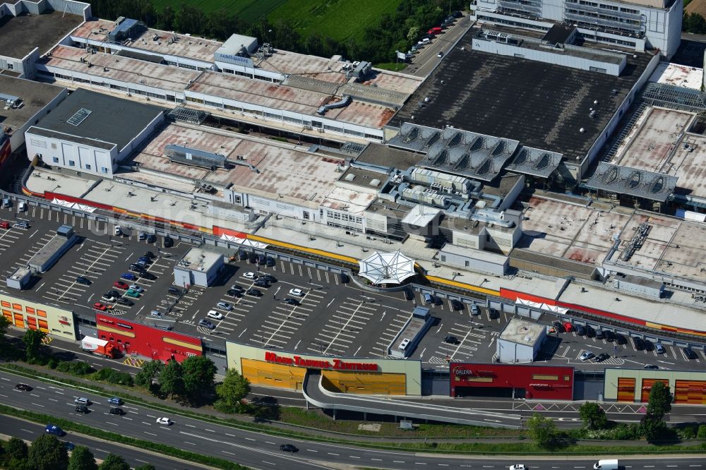 Aerial image Sulzbach - Shopping center MTZ Main-Taunus - Center in Sulzbach / Hesse