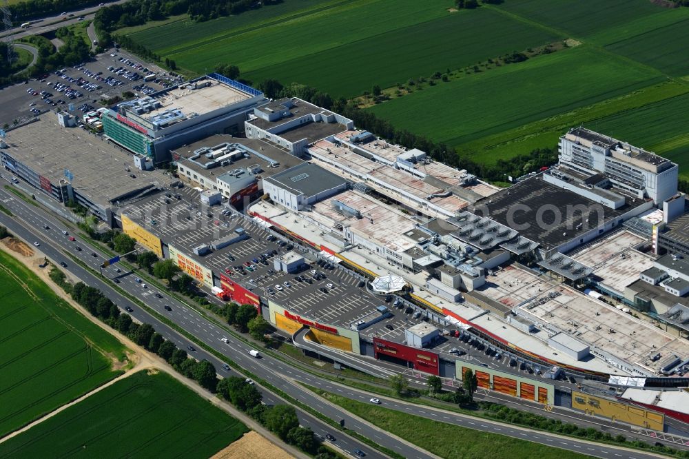 Sulzbach from above - Shopping center MTZ Main-Taunus - Center in Sulzbach / Hesse