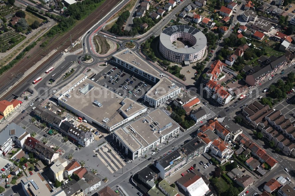 Ingelheim from above - The shopping center Neue Mitte Ingelheim in Rhineland-Palatinate