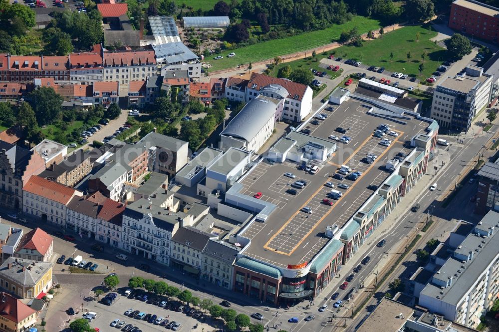 Aerial photograph Brandenburg - The Brandenburg Gallery St. Annen is a shopping center in the centre of Brandenburg. Investor of the center is Harald Gerome Huth