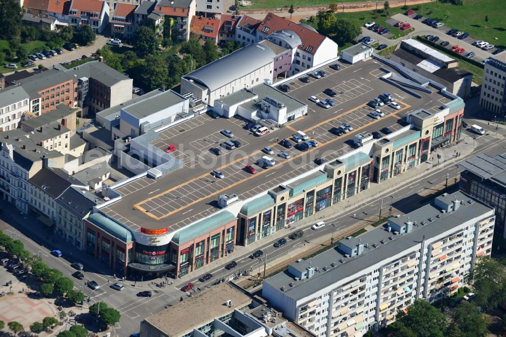 Brandenburg from above - The Brandenburg Gallery St. Annen is a shopping center in the centre of Brandenburg. Investor of the center is Harald Gerome Huth