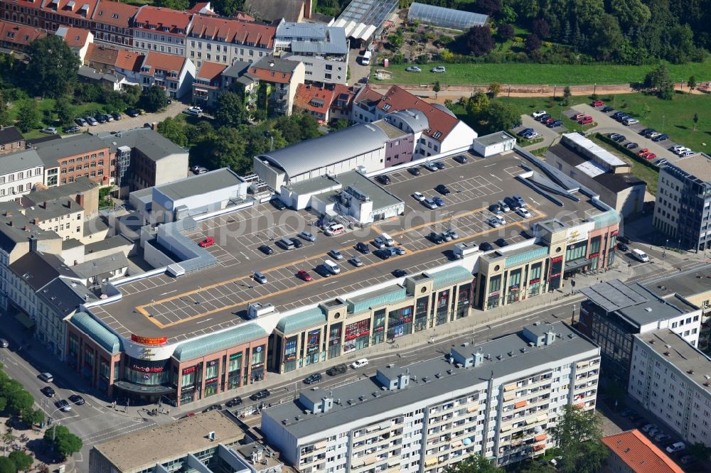 Brandenburg from the bird's eye view: The Brandenburg Gallery St. Annen is a shopping center in the centre of Brandenburg. Investor of the center is Harald Gerome Huth