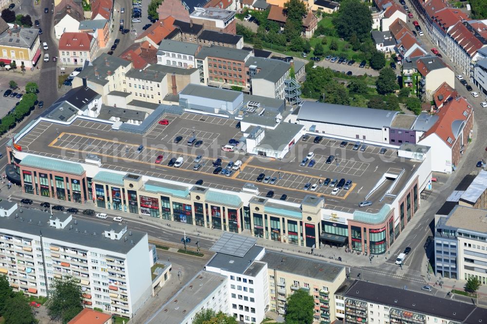 Aerial image Brandenburg - The Brandenburg Gallery St. Annen is a shopping center in the centre of Brandenburg. Investor of the center is Harald Gerome Huth