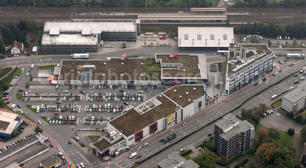 Bottrop from the bird's eye view: Shopping center Suedring Center in Bottrop in North Rhine-Westphalia