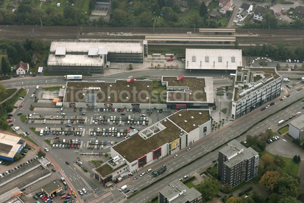 Aerial image Bottrop - Shopping center Suedring Center in Bottrop in North Rhine-Westphalia